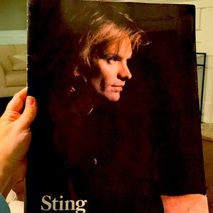 Sting concert program for nothing like the Sun world tour, 1988